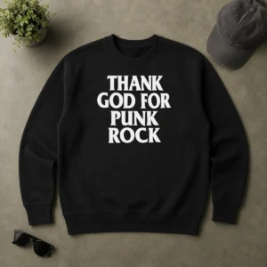 Top Official Thank God For Punk Rock Music Lover Band Sweater