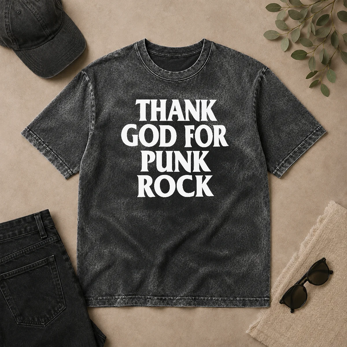 Top Official Thank God For Punk Rock Music Lover Band Washed T Shirt Top Official Thank God For Punk Rock Music Lover Band Washed T-Shirt