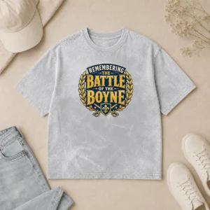Top Pride In History Typography For Battle Of The Boyne Washed T-Shirt