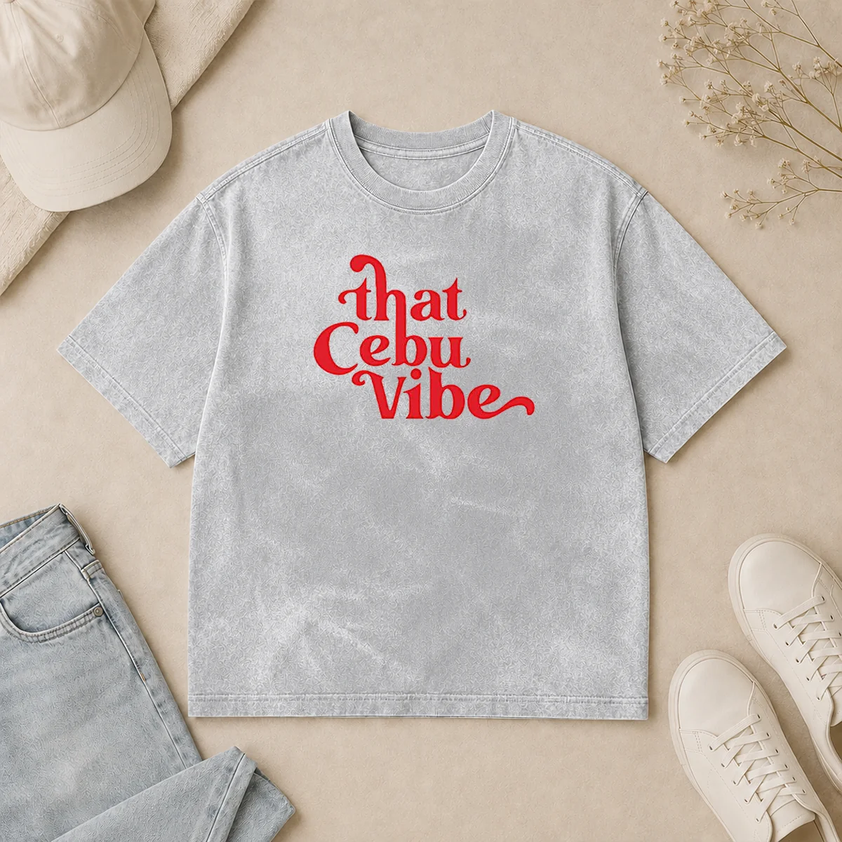 Top That Cebu Vibe Washed T Shirt Top That Cebu Vibe Washed T-Shirt
