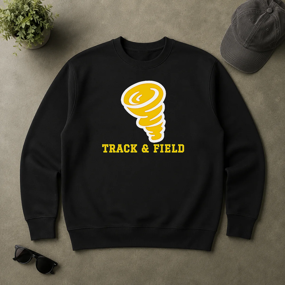 Top Tornado Track And Field Athletics Logo Sweater Top Tornado Track And Field Athletics Logo Sweater