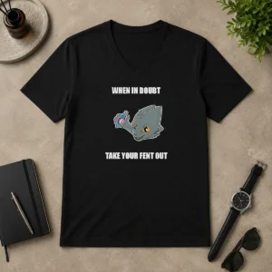 Top When In Doubt Take Your Fent Out V-Neck Shirt