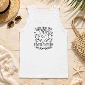 Good Awesome Labour Day Unity Line Art Shirt For Proud Workers Tank Top
