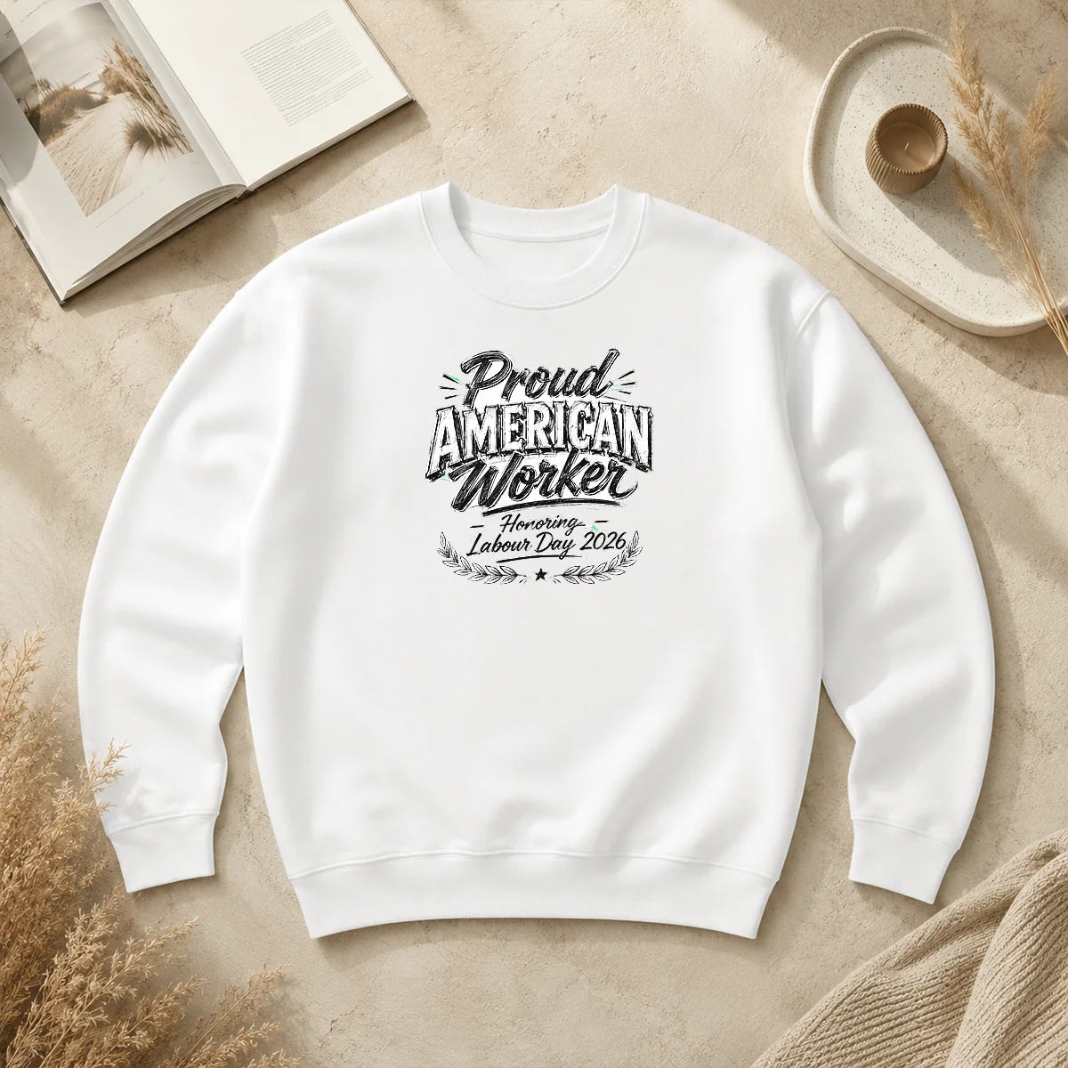 Good Nice Labour Day Proud American Worker Sketch Sweater Good Nice Labour Day Proud American Worker Sketch Sweater