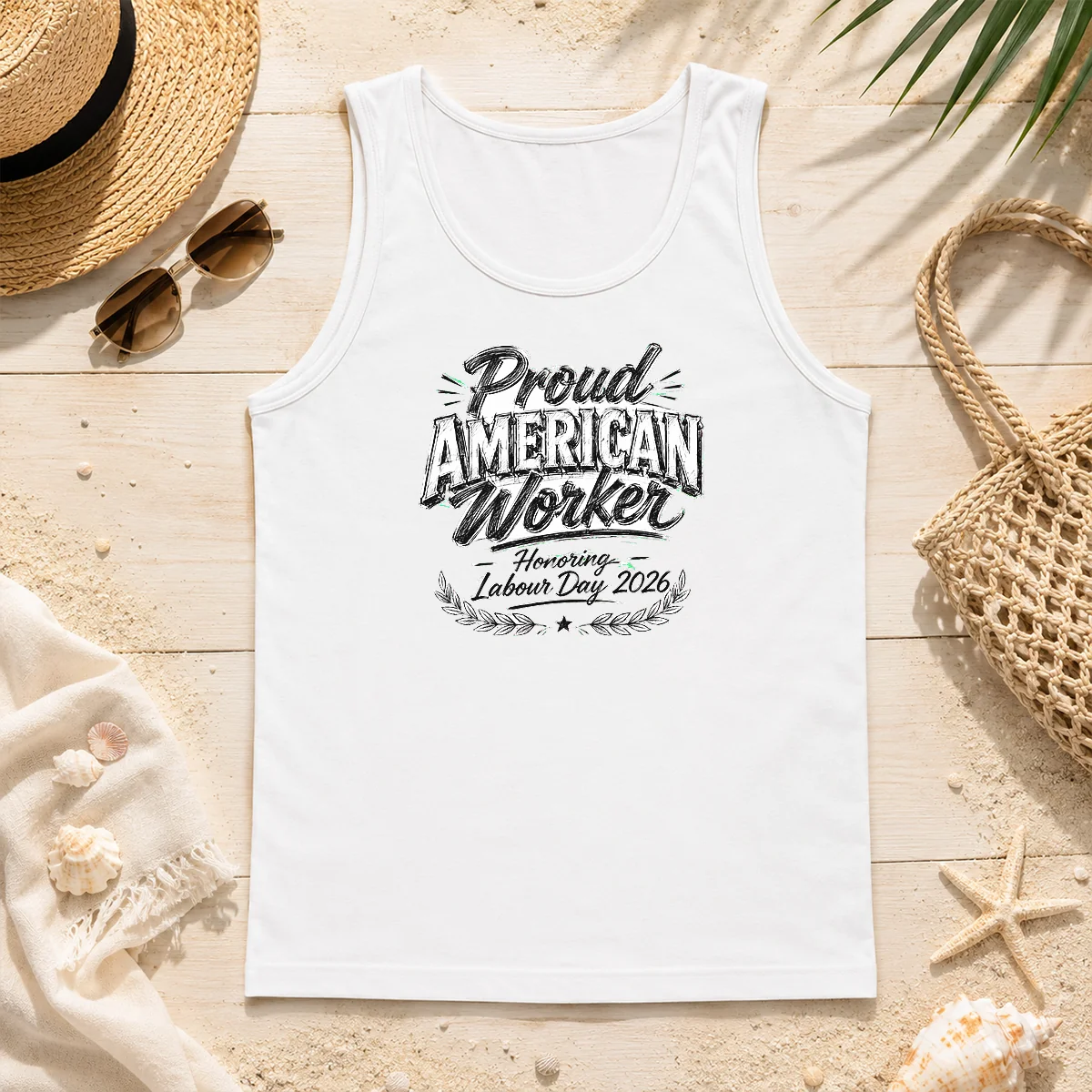 Good Nice Labour Day Proud American Worker Sketch Tank Top Good Nice Labour Day Proud American Worker Sketch Tank Top