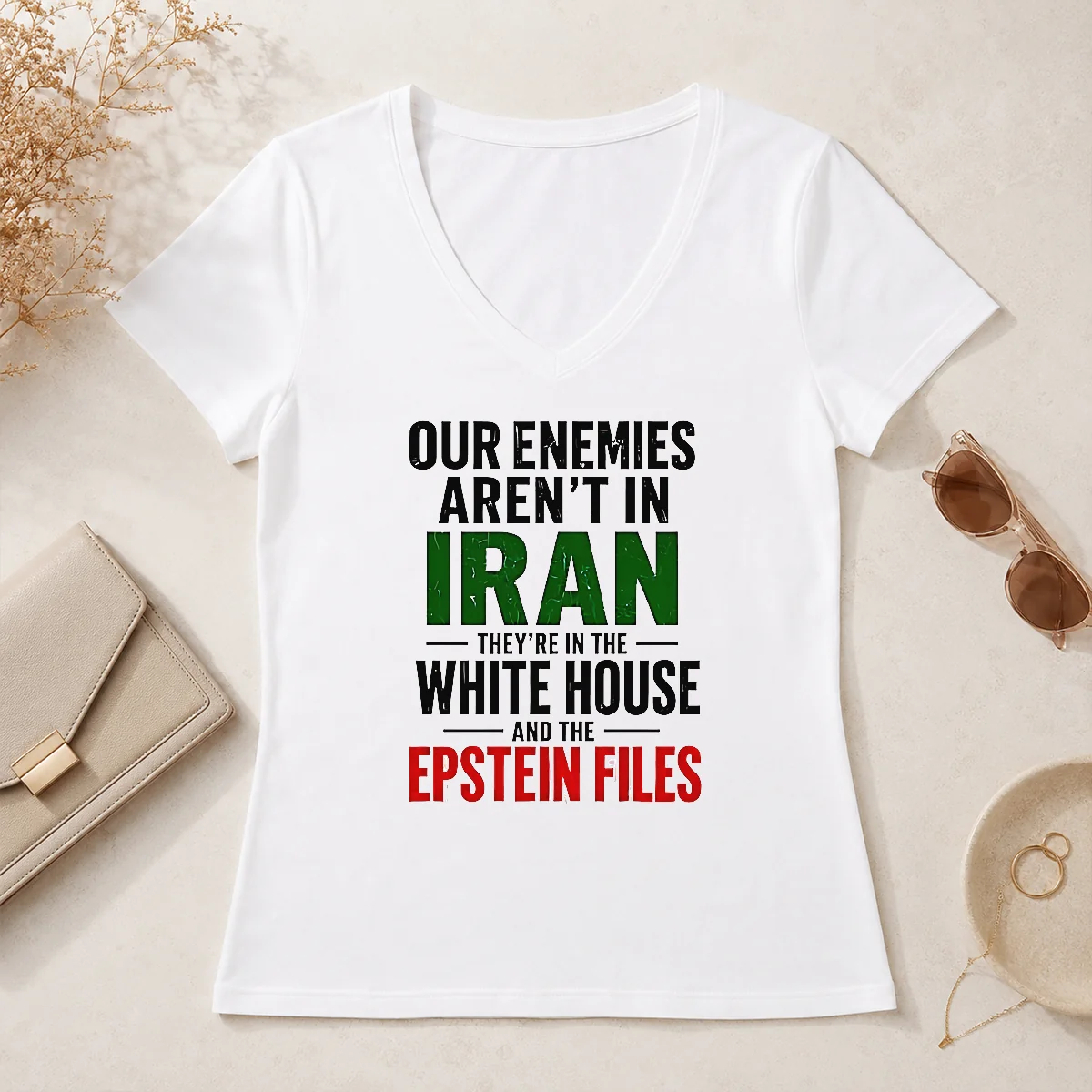 Good Pretty Our Enemies Aren'T In V-Neck Shirt Good Pretty Our Enemies Aren'T In V-Neck Shirt