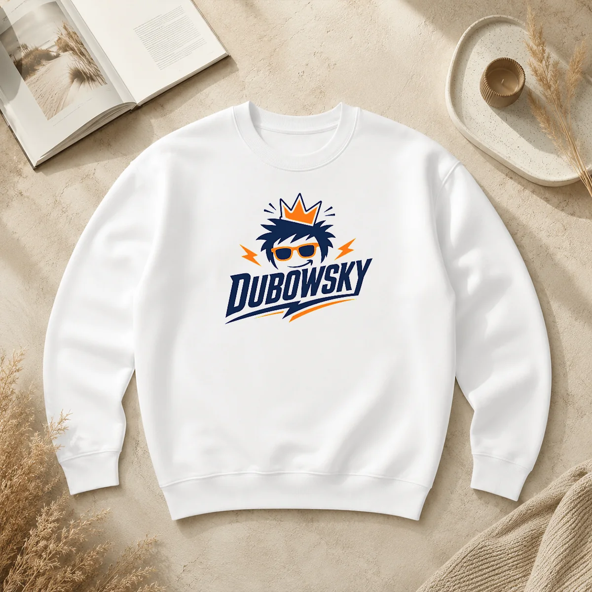Good Top Dubowsky Cool King Crown Sunglasses Mascot Logo Sweater Good Top Dubowsky Cool King Crown Sunglasses Mascot Logo Sweater
