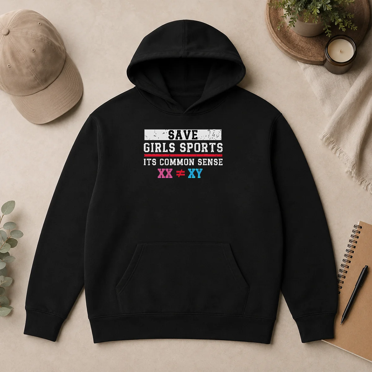 Happy Pretty Save Girls Sports Common Sense Statement Hoodie Happy Pretty Save Girls Sports Common Sense Statement Hoodie