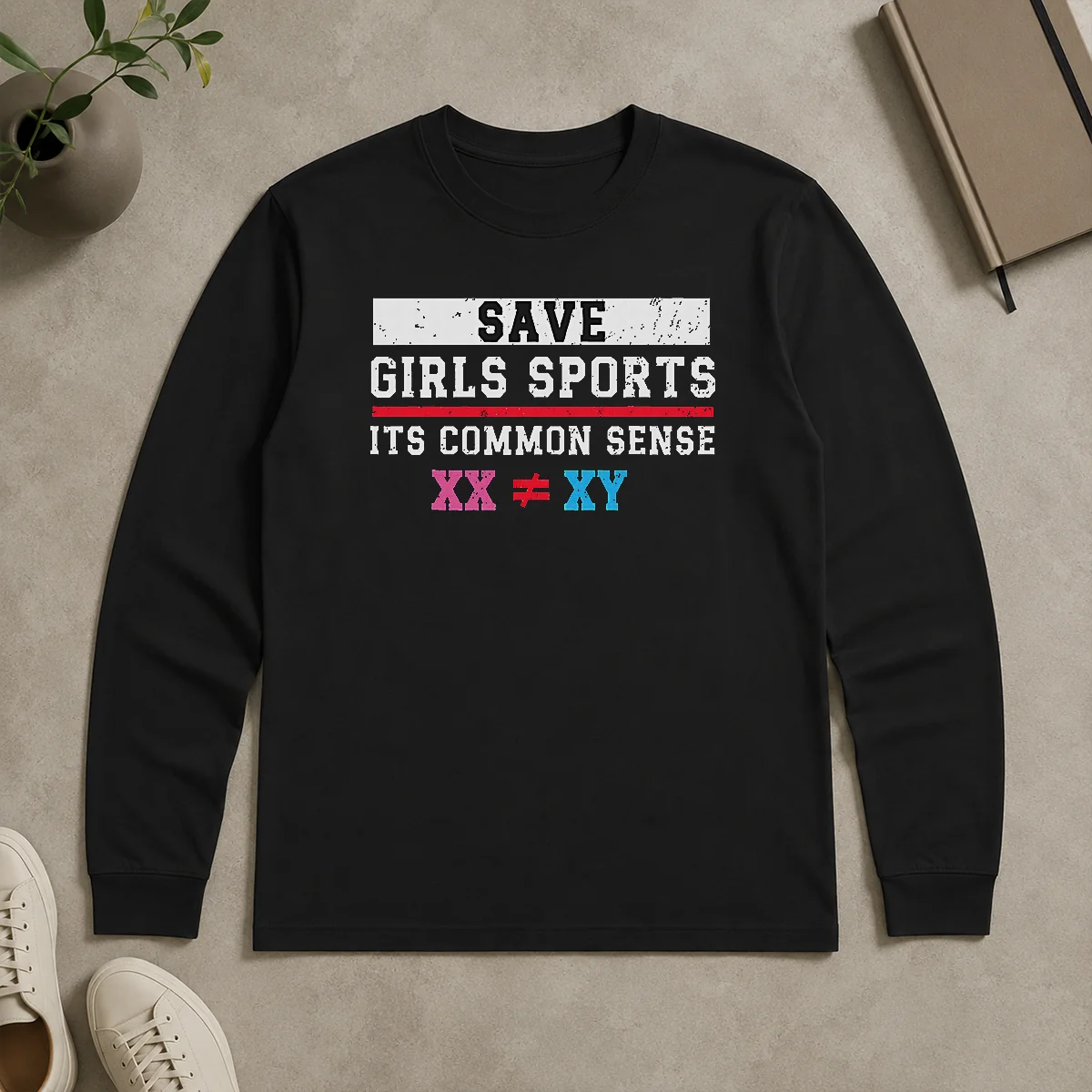 Happy Pretty Save Girls Sports Common Sense Statement Long Sleeve Shirt Happy Pretty Save Girls Sports Common Sense Statement Long Sleeve Shirt
