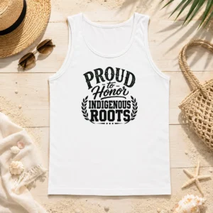 Happy Top Indigenous Peoples Day Pride Silhouette Tank Top