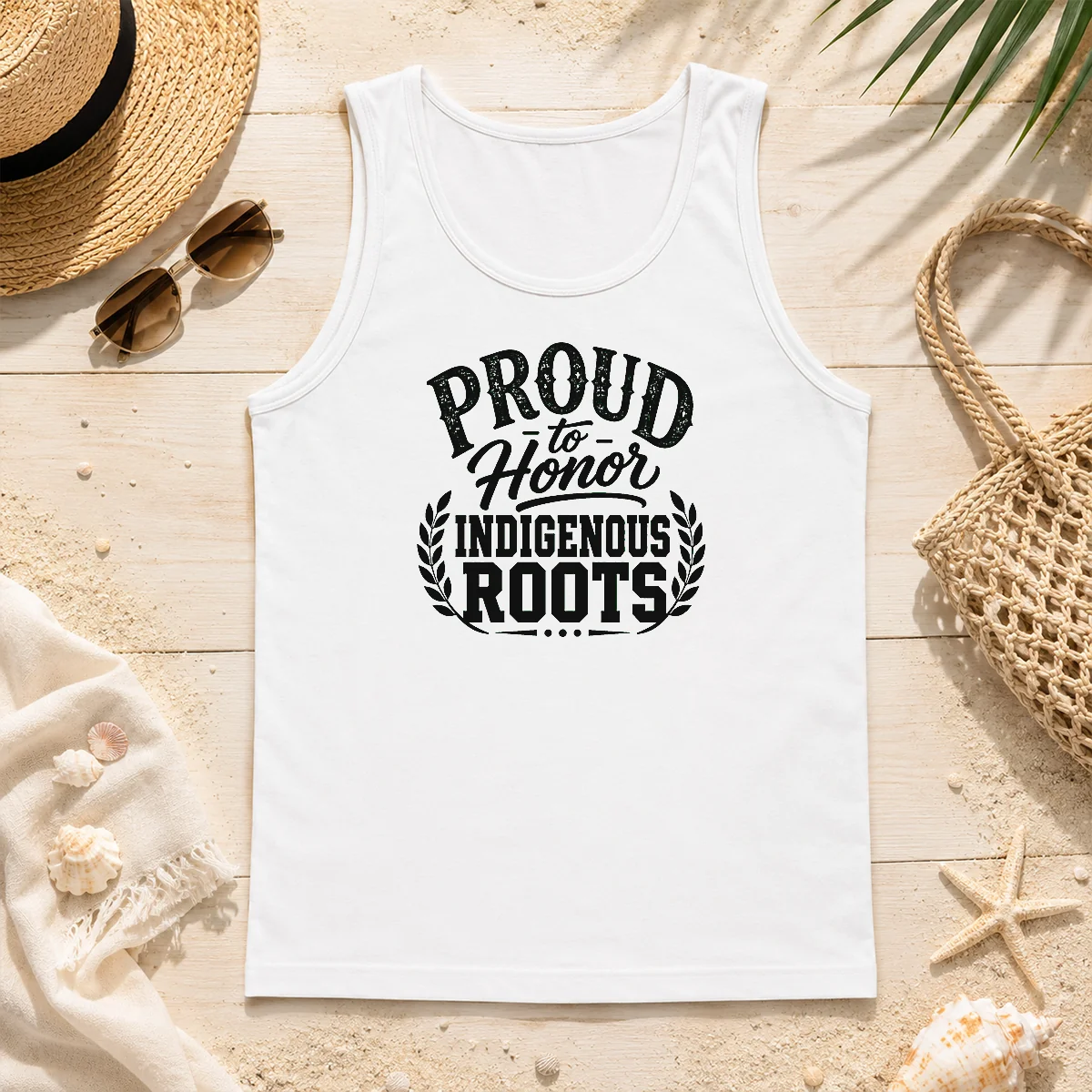 Happy Top Indigenous Peoples Day Pride Silhouette Tank Top Happy Top Indigenous Peoples Day Pride Silhouette Tank Top