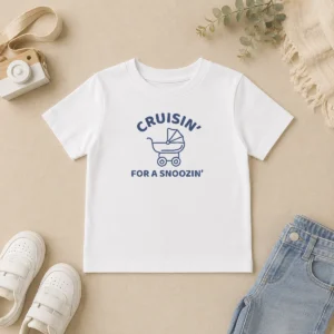 Hot Cruisin' For A Snoozin' Baby Stroller Napping Kids T-Shirt