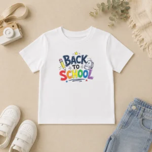 Hot Funny Colorful Bubble Letters Back To School Rainbow Kids T-Shirt