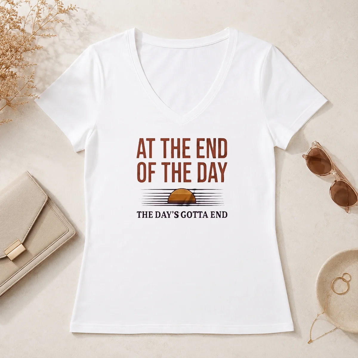 Hot Good At The End Of V-Neck Shirt Hot Good At The End Of V-Neck Shirt
