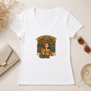 Hot Good Back To School Vintage Student Pride V-Neck Shirt