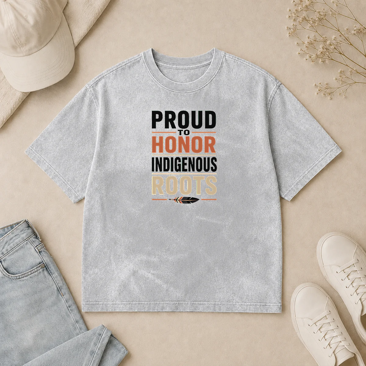 Hot Good Indigenous Peoples Day Pride Minimalist Washed T Shirt Hot Good Indigenous Peoples Day Pride Minimalist Washed T-Shirt