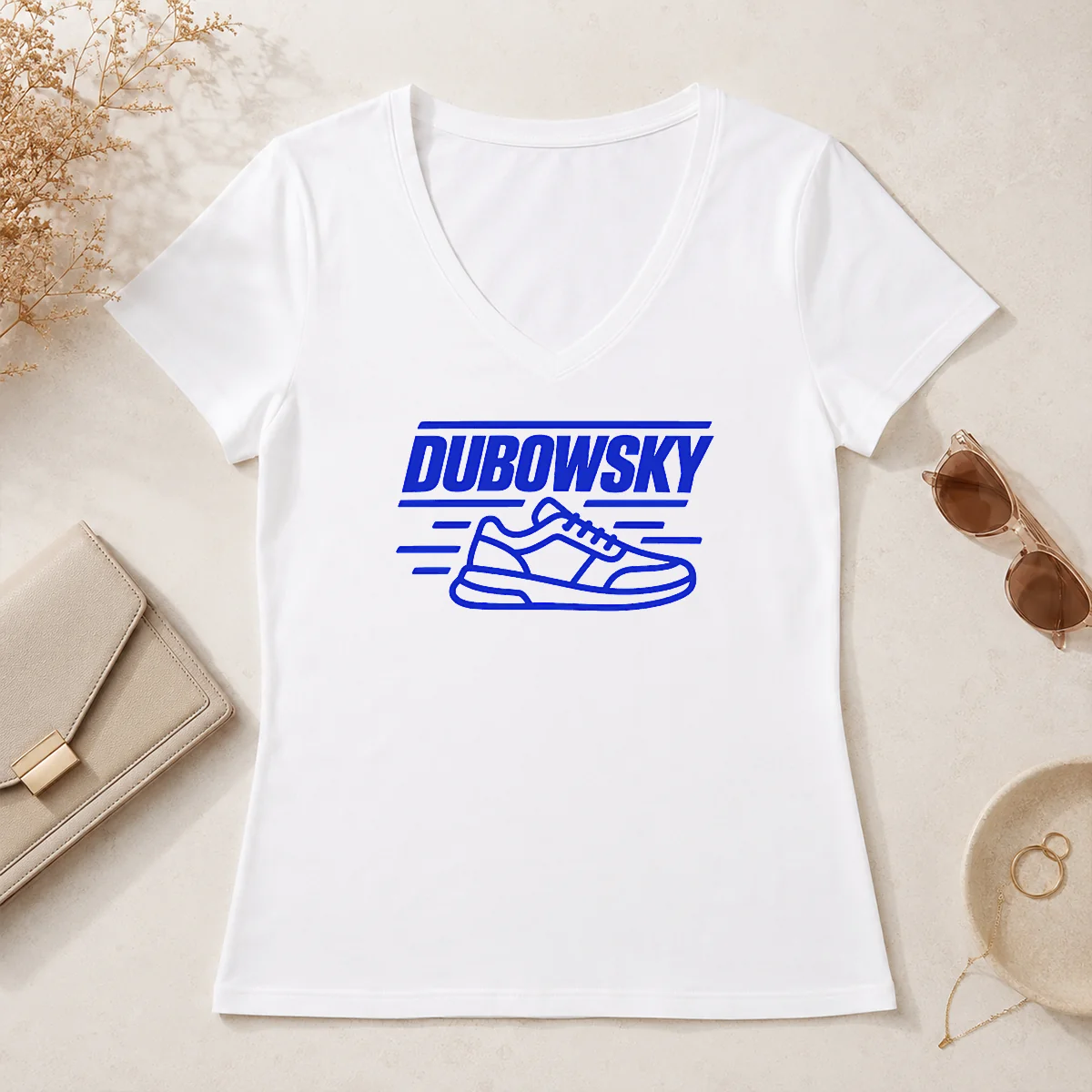 Hot Nice Dubowsky Sneaker Speed Lines V-Neck Shirt Hot Nice Dubowsky Sneaker Speed Lines V-Neck Shirt