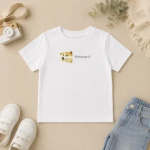 Hot Nice Windoge 8 Doge Windows Logo Kids T-Shirt