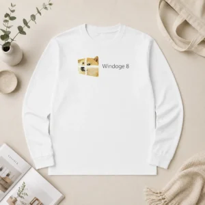 Hot Nice Windoge 8 Doge Windows Logo Long Sleeve Shirt