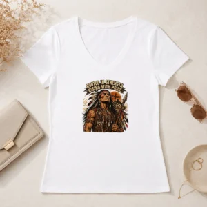 Hot Official Indigenous Peoples Day Pride Warrior Streetwear V-Neck Shirt
