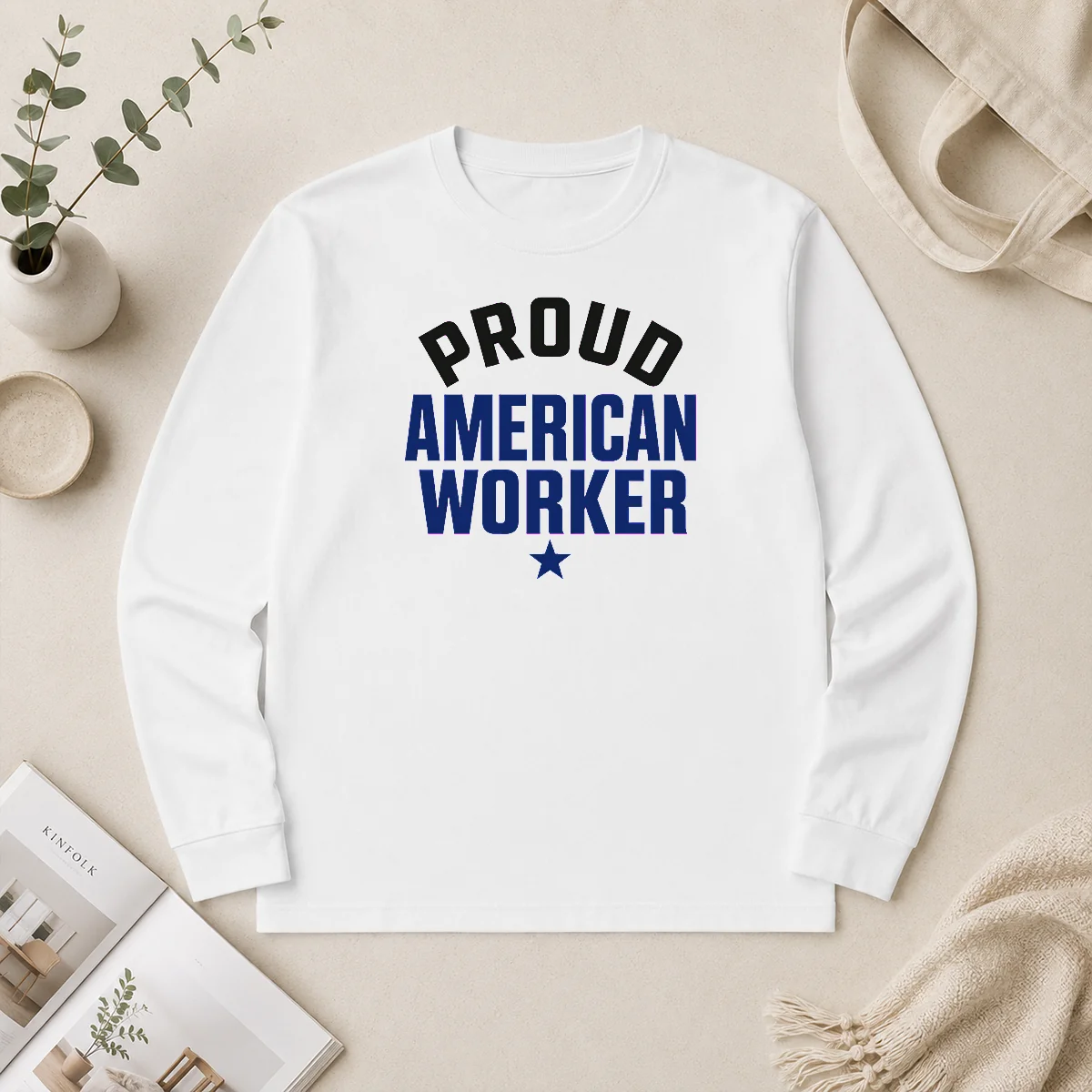 Hot Official Labour Day Proud American Worker Minimalist Long Sleeve Shirt Hot Official Labour Day Proud American Worker Minimalist Long Sleeve Shirt