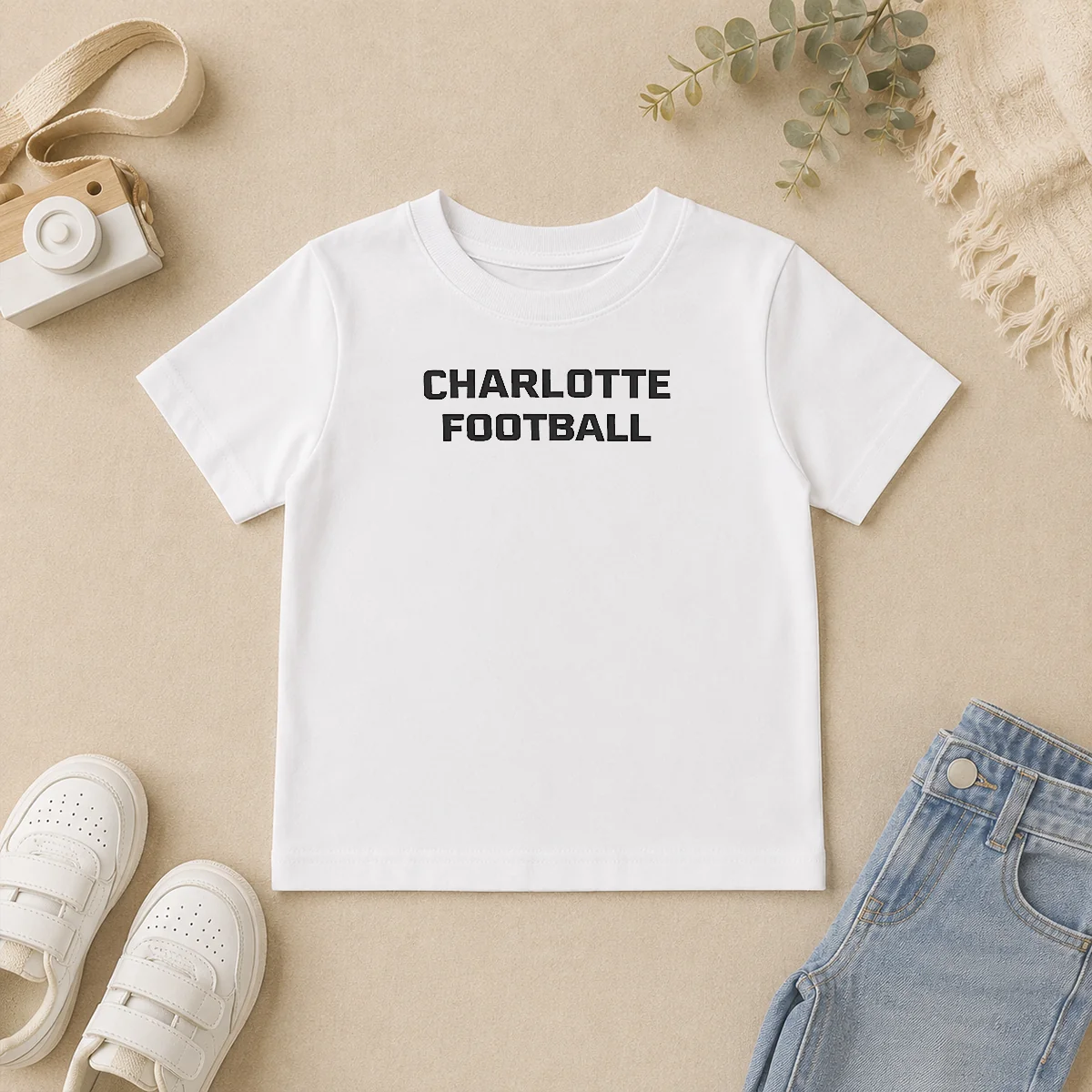 Hot Original Charlotte Football NCAA Kids T Shirt Hot Original Charlotte Football NCAA Kids T-Shirt