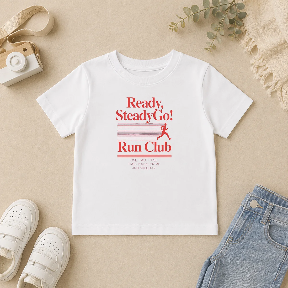 Hot Pretty Ready Steadygo Run Club Running Kids T Shirt Hot Pretty Ready Steadygo Run Club Running Kids T-Shirt