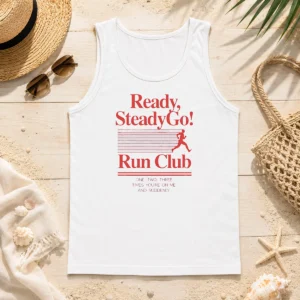 Hot Pretty Ready Steadygo Run Club Running Tank Top