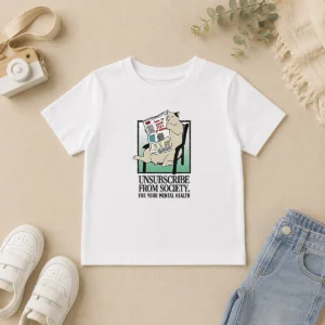 Nice Awesome Cat Unsubscribe From Society How To Avoid Life S Problems How To Disassociate Kids T-Shirt