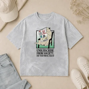 Nice Awesome Cat Unsubscribe From Society How To Avoid Life S Problems How To Disassociate Washed T-Shirt