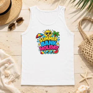 Nice Cartoon Summer Bank Holiday Beach Ball Watermelon Tank Top