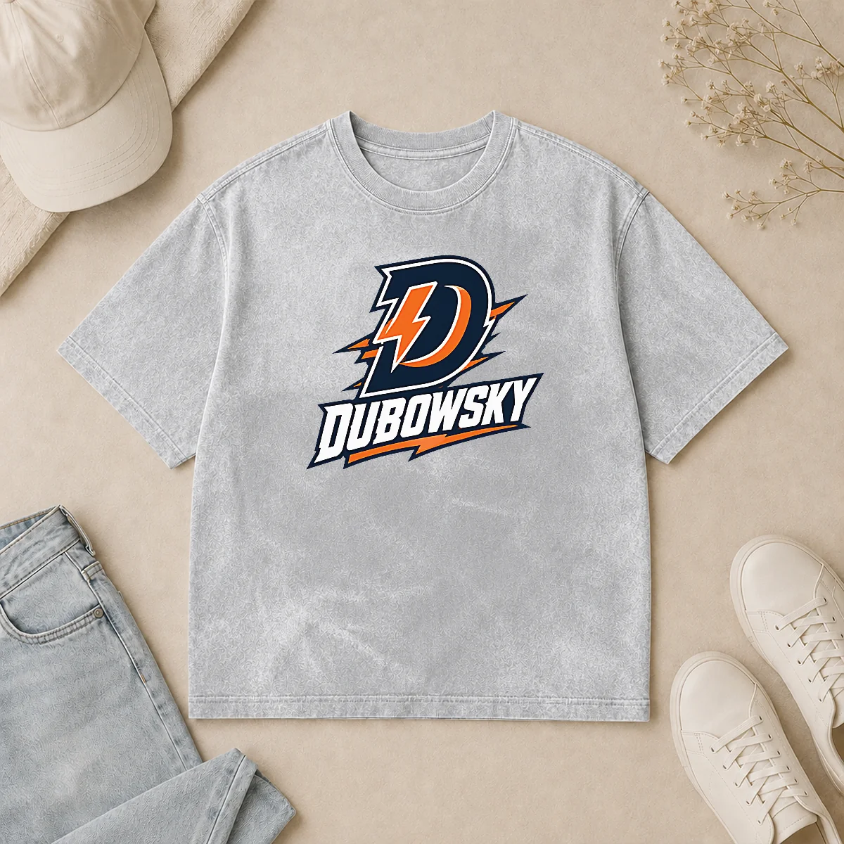 Nice Official Dubowsky Lightning Bolt D Letter Esports Logo Washed T Shirt Nice Official Dubowsky Lightning Bolt D Letter Esports Logo Washed T-Shirt