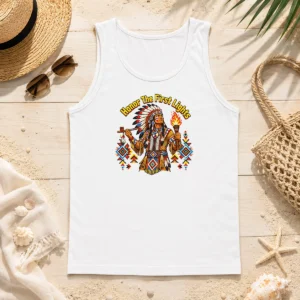 Official Nice Indigenous Peoples Day Pixel Pride Tank Top
