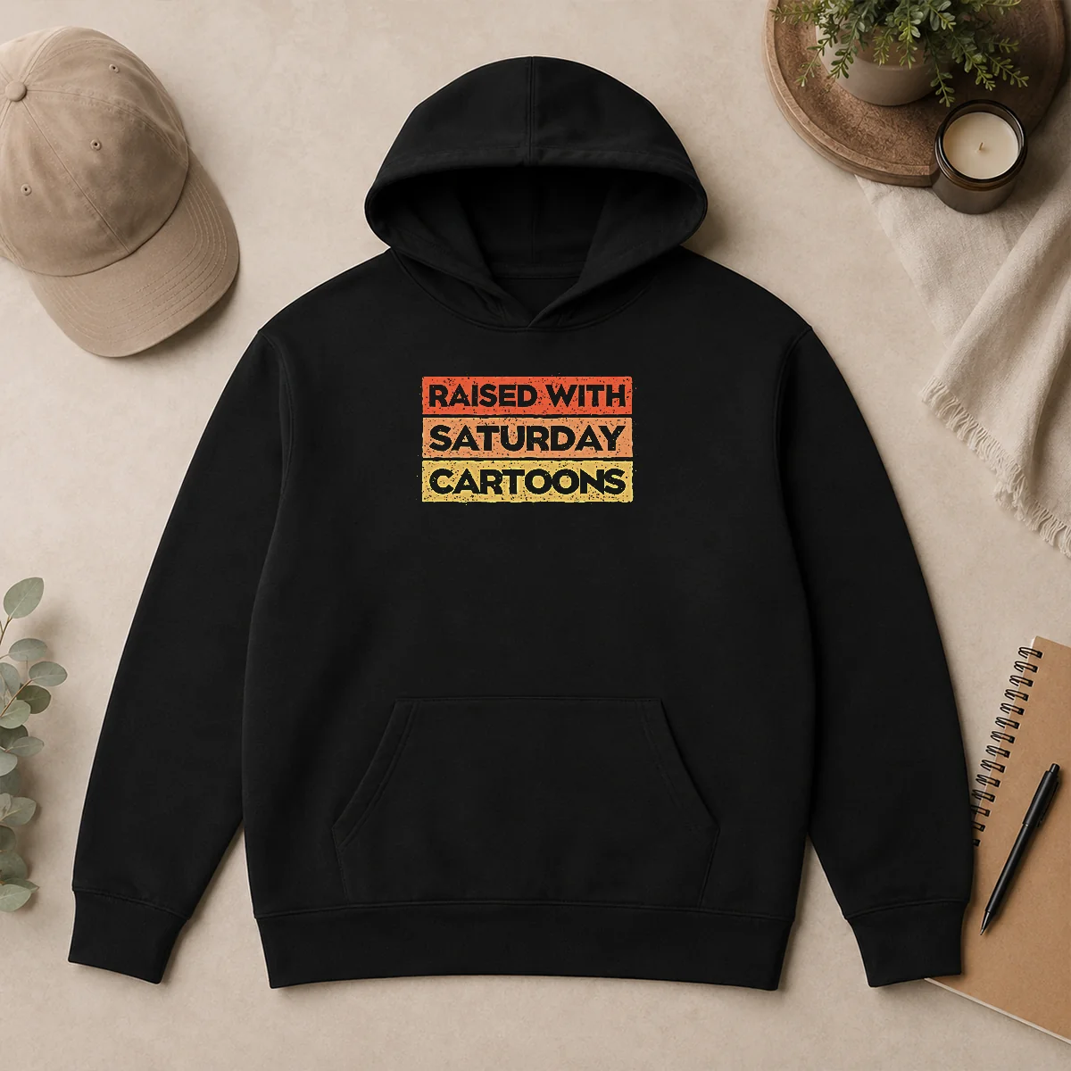 Official Original Raised With Saturday Cartoons Hoodie Official Original Raised With Saturday Cartoons Hoodie