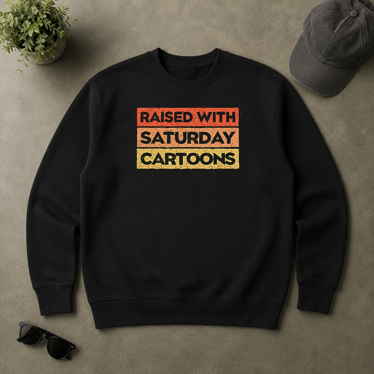 Official Original Raised With Saturday Cartoons Sweater Official Original Raised With Saturday Cartoons Sweater