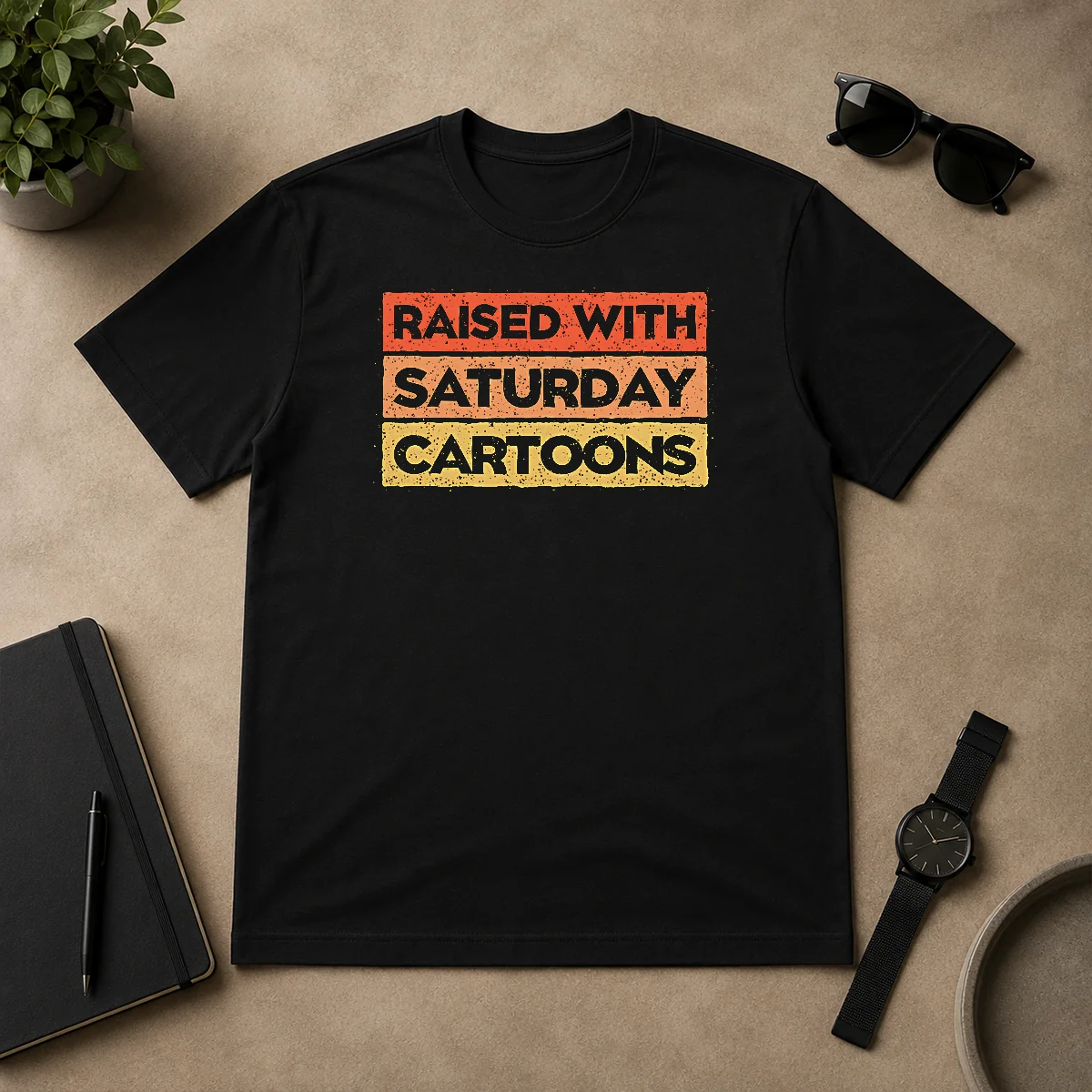 Official Original Raised With Saturday Cartoons Shirt Official Original Raised With Saturday Cartoons Shirt