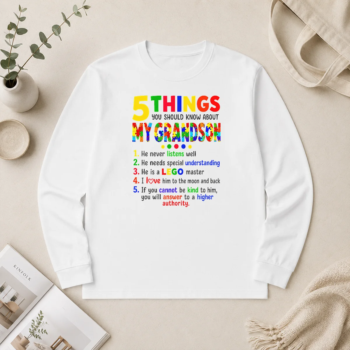 Official Premium 5 Things You Should Know About My Grandson Long Sleeve Shirt Official Premium 5 Things You Should Know About My Grandson Long Sleeve Shirt