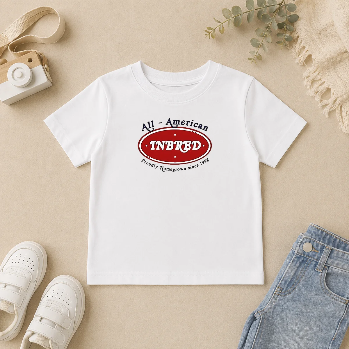 Official Premium All American Inbred Proudly Homegrown Since 1998 Kids T Shirt Official Premium All American Inbred Proudly Homegrown Since 1998 Kids T-Shirt