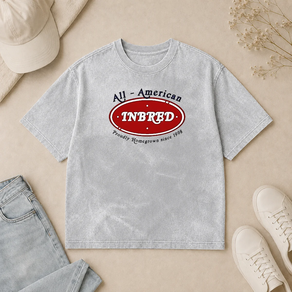 Official Premium All American Inbred Proudly Homegrown Since 1998 Washed T Shirt Official Premium All American Inbred Proudly Homegrown Since 1998 Washed T-Shirt