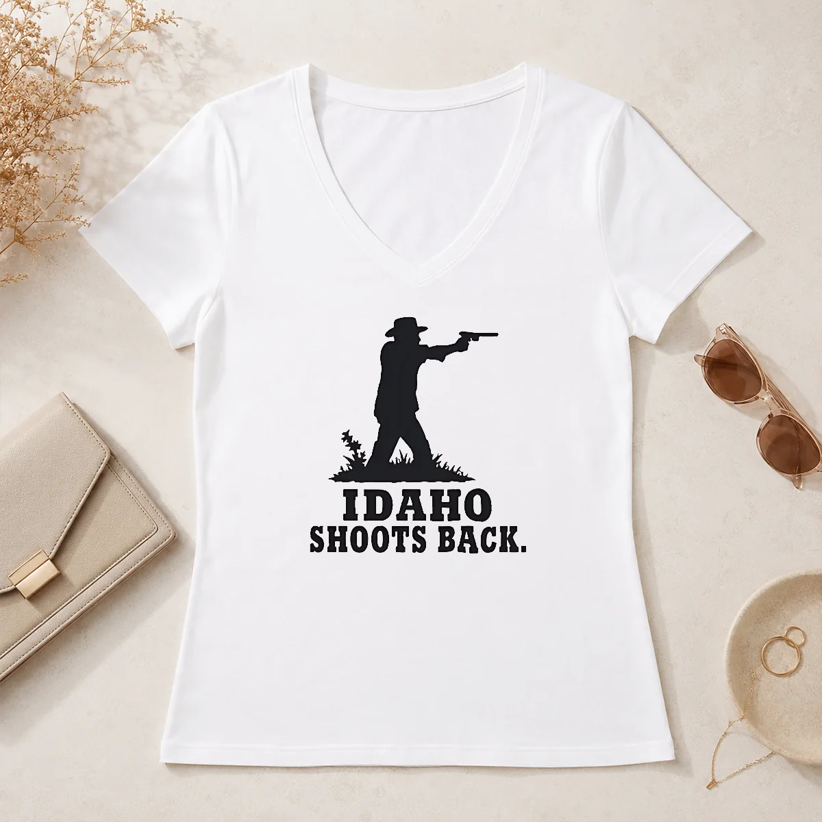 Original Good Jordan Salinas Idaho Shoots V-Neck Shirt Original Good Jordan Salinas Idaho Shoots V-Neck Shirt