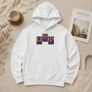 Original Omega PSI PHI Logo Hoodie