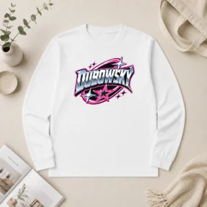 Premium Awesome Dubowsky Chrome Metallic Star Burst Pop Art Logo Long Sleeve Shirt