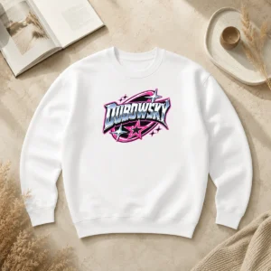 Premium Awesome Dubowsky Chrome Metallic Star Burst Pop Art Logo Sweater