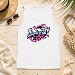 Premium Awesome Dubowsky Chrome Metallic Star Burst Pop Art Logo Tank Top