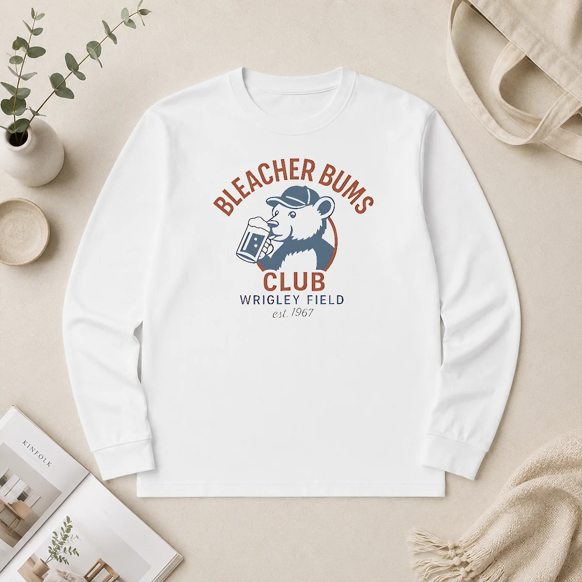Premium Bleacher Bums Club Wrigley Field Est 1967 Long Sleeve Shirt Premium Bleacher Bums Club Wrigley Field Est 1967 Long Sleeve Shirt