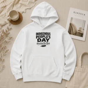 Premium Happy Indigenous Peoples Day Pride Silhouette Hoodie