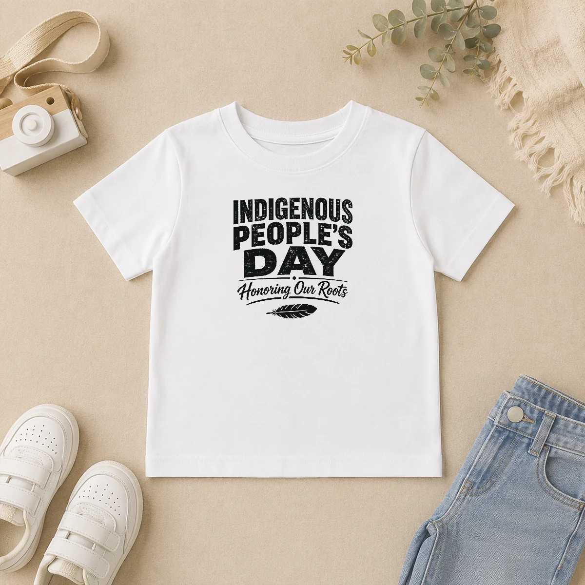 Premium Happy Indigenous Peoples Day Pride Silhouette Kids T Shirt Premium Happy Indigenous Peoples Day Pride Silhouette Kids T-Shirt