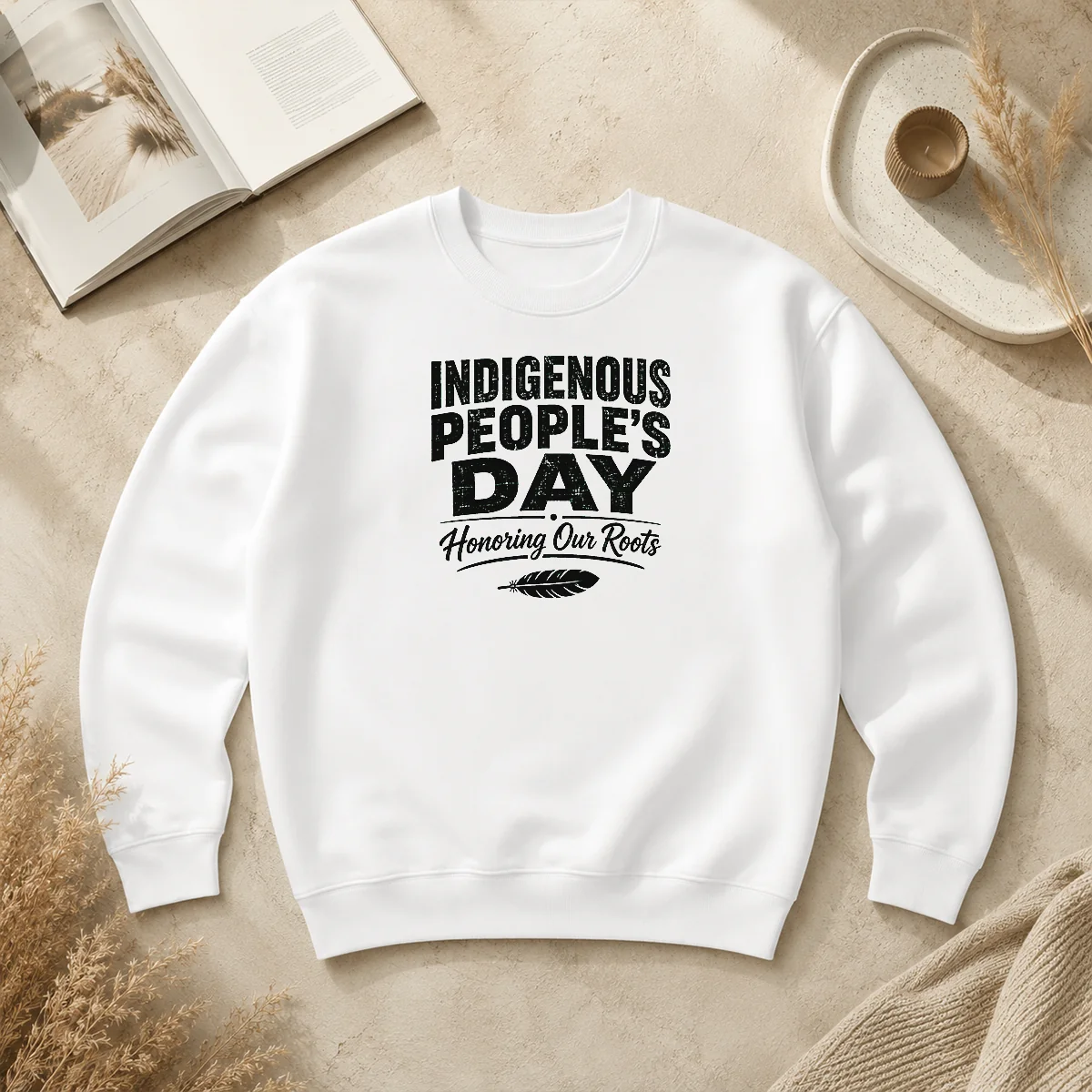Premium Happy Indigenous Peoples Day Pride Silhouette Sweater Premium Happy Indigenous Peoples Day Pride Silhouette Sweater