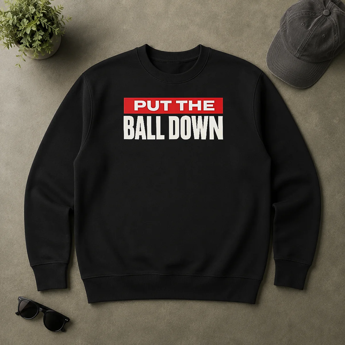 Premium Hot Put The Ball Down Football Sports Motivation Sweater Premium Hot Put The Ball Down Football Sports Motivation Sweater