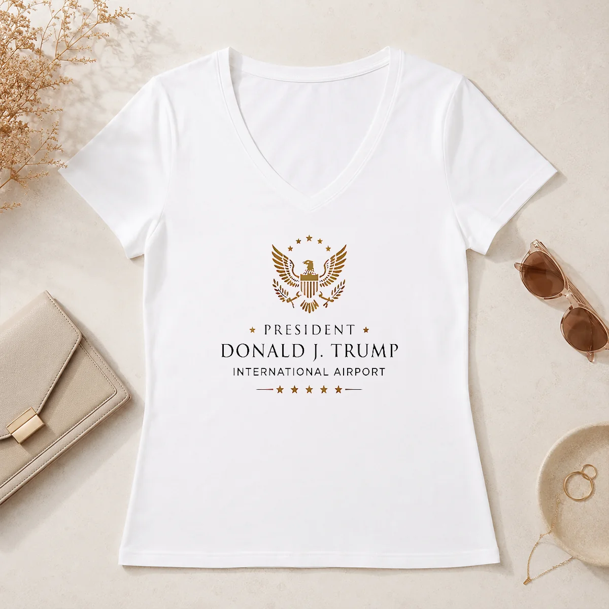 Premium Official President Donald J Trump V-Neck Shirt Premium Official President Donald J Trump V-Neck Shirt